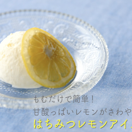 甘酸っぱいレモンがさわやか！「はちみつレモンアイスクリーム」の作り方【簡単！もむだけアイスレシピ】