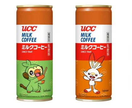 「UCC ミルクコーヒー」にポケモン缶が登場！ピカチュウなど計4種類のポケモンがゲットできる