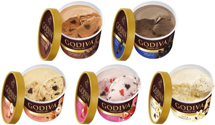 「ゴディバ」のカップアイスに5種の新フレーバー登場！コンビニやスーパー限定発売です