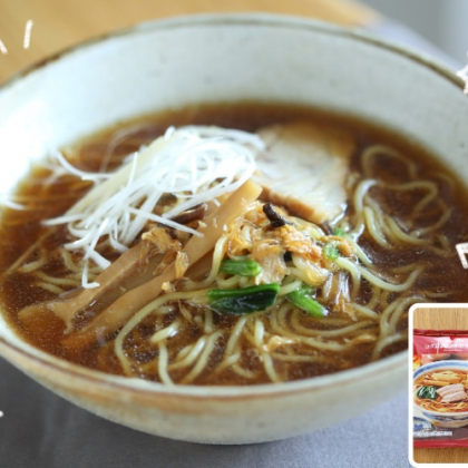 【禁断のコンビニかけ合わせグルメ#1】「しょうゆラーメン」×「ふかひれスープ」でリッチな本格麺に爆上げ！