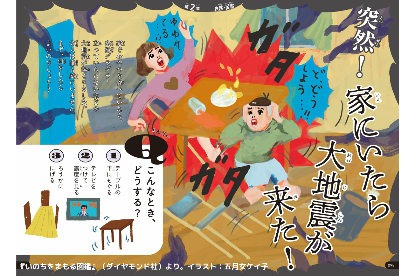 【南海トラフ地震に備える】家で大地震！テーブルの下に逃げるのは正解？子どもや家族と共有したい防災知識