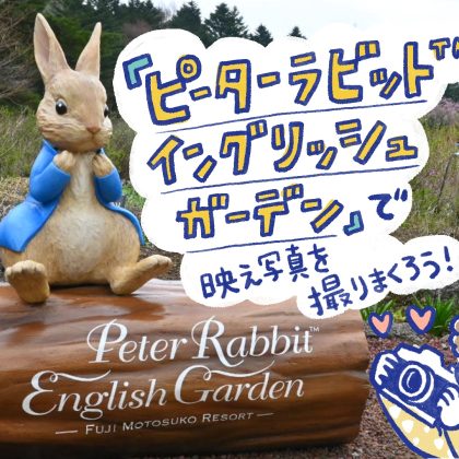 本格英国式庭園「ピーターラビット イングリッシュガーデン」はこれから見ごろ！富士山と芝桜も堪能