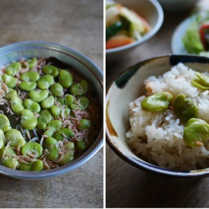 ホックホク！「そら豆ごはん」は薄皮を先にむく、こんな作り方で【お米農家のヨメごはん】