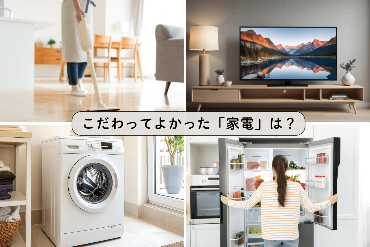 「こだわってよかった家電」ランキング！満足度が高かったポイントは？男女402人に聞いてみた