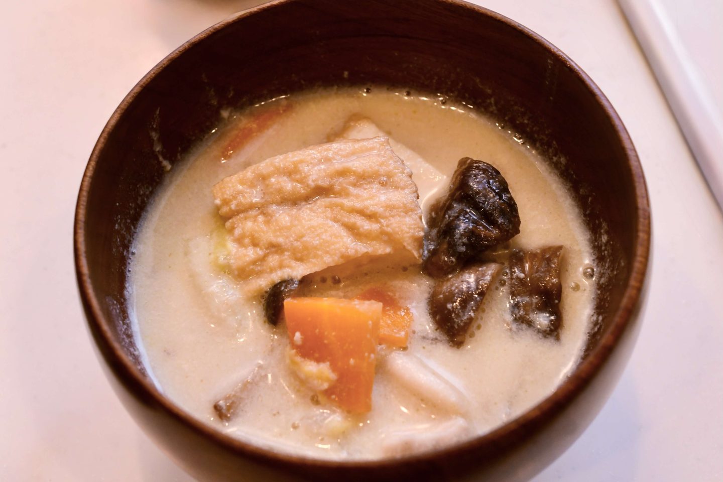 10分で完成！「この豆乳味噌汁」なら野菜まろやか＆食べ応えも【テレワーク父さんの塾弁当】