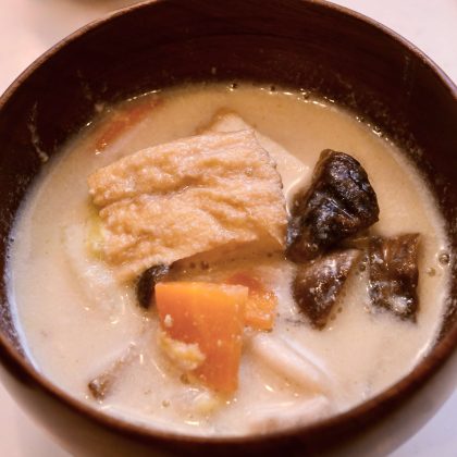 10分で完成！「この豆乳味噌汁」なら野菜まろやか＆食べ応えも【テレワーク父さんの塾弁当】