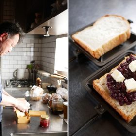 夫が作る「ホットサンド」の朝食。具はこんな3種類で！【お米農家のヨメごはん】