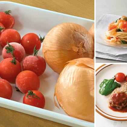 丸ごと冷凍で「トマトの皮むき＆飴色玉ねぎ」が驚きの早さで！【夏こそ野菜丸ごと冷凍のススメ】