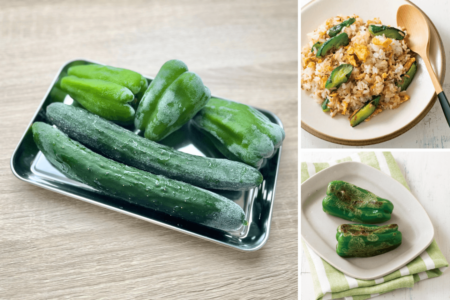 【夏こそ野菜丸ごと冷凍のススメ】きゅうり＆ピーマン編！調理時間を短く＆旨味もアップ