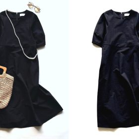 猛暑に便利！「OPAQUE.CLIP」の黒ワンピ（7,700円）は“風を通す”サラサラ素材できちんと見え、体型カバーも【4ケタアイテムで叶えるオシャレvol.117】