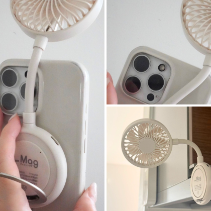 超便利だった「スマホにくっつくハンディファン」スマホリング付きで「片手持ち」にも「机置き」にも【本日のお気に入り】