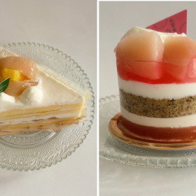 【シャトレーゼ最新】今しか味わえない「桃のプレミアムケーキ」2種を実食！白桃×紅茶、白桃×パインの贅沢な組み合わせが最高！