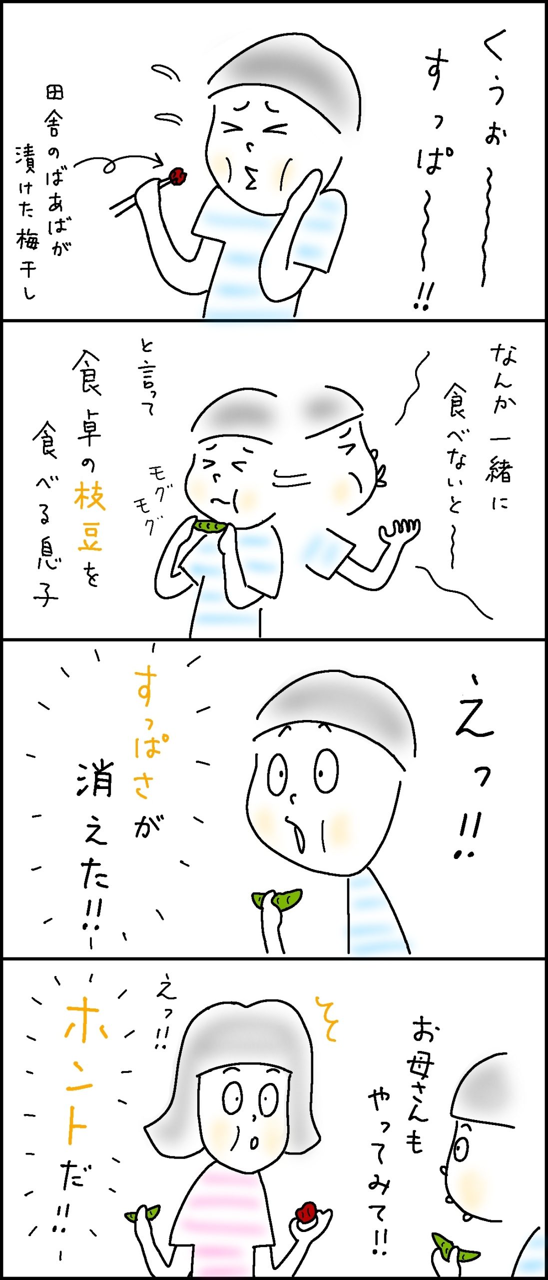 息子のひらめきに母もびっくり