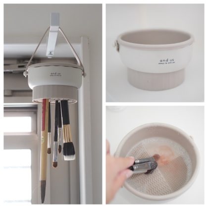 3COINSの「メイクブラシクリーナー」がラク！子どもの習字筆を乾かすのにも便利です【本日のお気に入り】