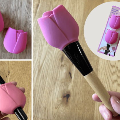 セリアで見つけた！メイクブラシを清潔に保つカバーは外泊時も活躍します【本日のお気に入り】