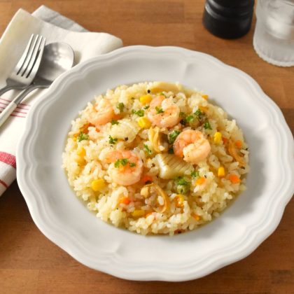 冷凍のままのシーフードミックスでOK！【エビピラフ】楠さんちのホットクックレシピ Vol.92