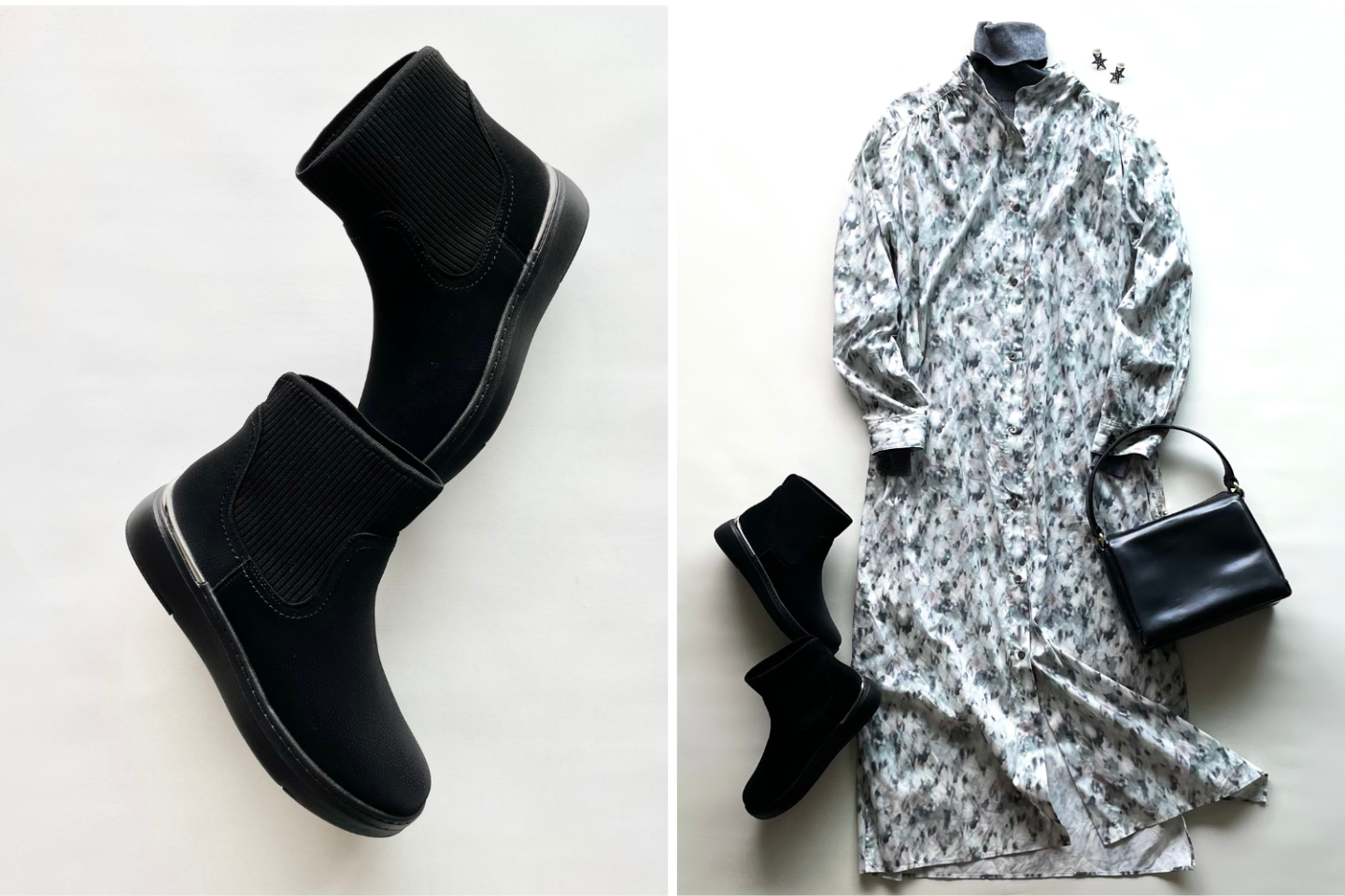 ブーツも「手を使わず履ける」！「セダークレスト」のストレッチブーツ（6,490円）は“はっ水加工”も嬉しい【4ケタアイテムで叶えるオシャレvol.125】