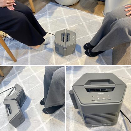 【アイリスオーヤマ】新作「コンパクトヒーター」は驚きの開閉式！あったかさのシェアもできるアイデア家電