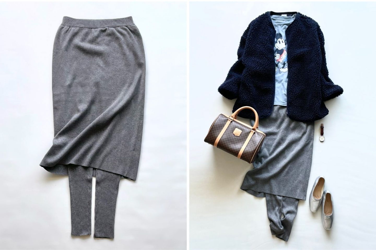 「for/c(フォーシー)」のレギンス付きニットスカート(5,940円)が今っぽい&あったか【4ケタアイテムで叶えるオシャレvol.126】