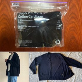 「ファミマのコットンカーディガン」はMサイズが良き。家族で取り合いの大人気！【本日のお気に入り】